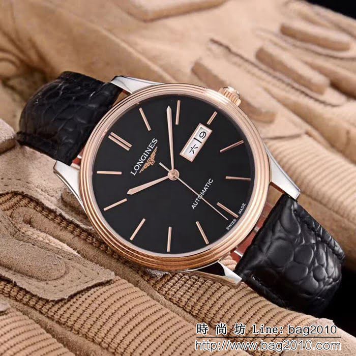 LONGINES浪琴 經典大三針 全自動機械 精品男士腕表 WSS1098
